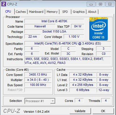 Core i5-4670K
